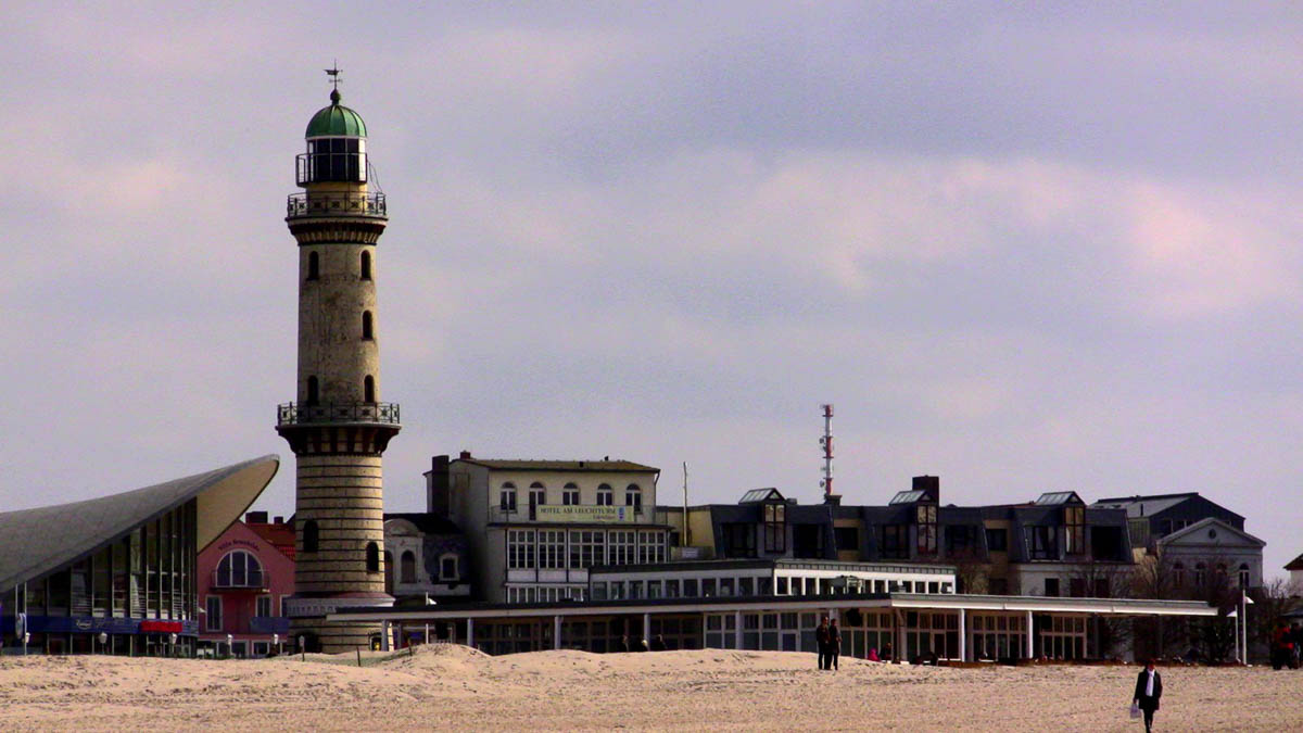 Another view of the Warnemuende Lighthouse