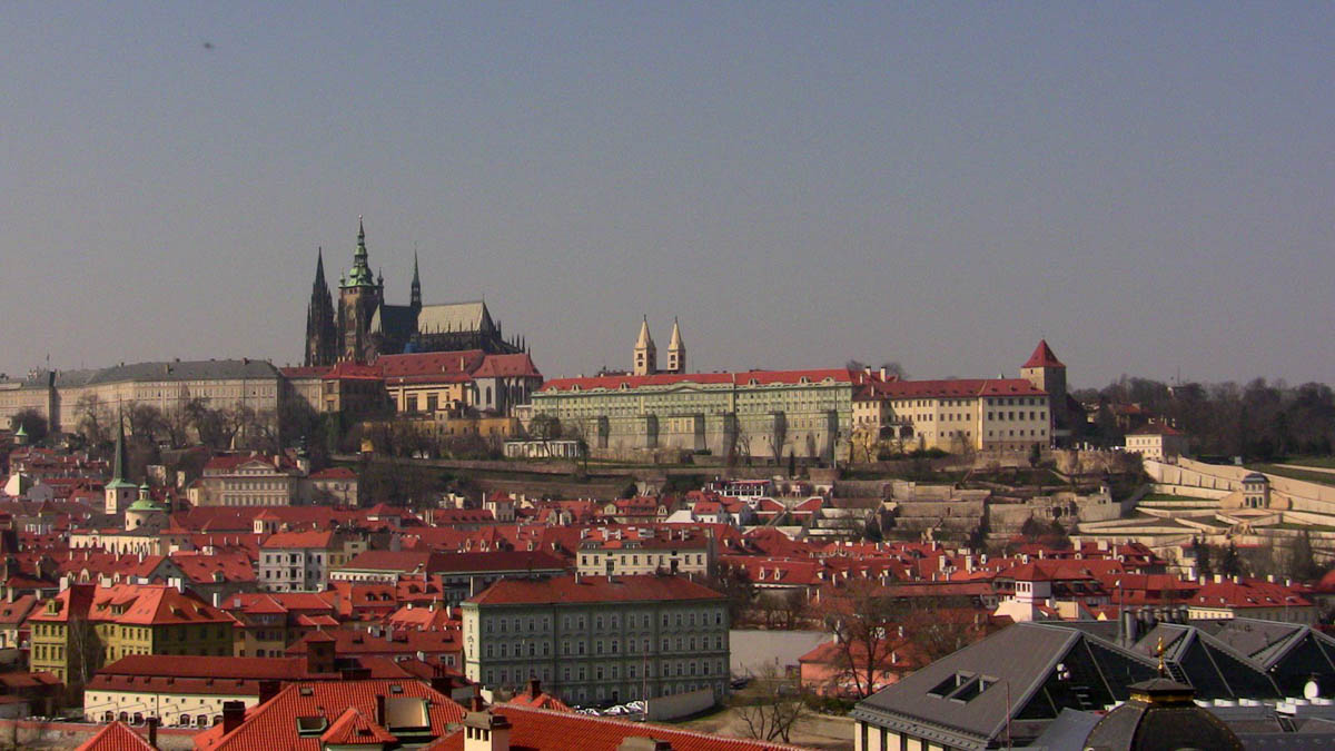 View of the castle in Prague