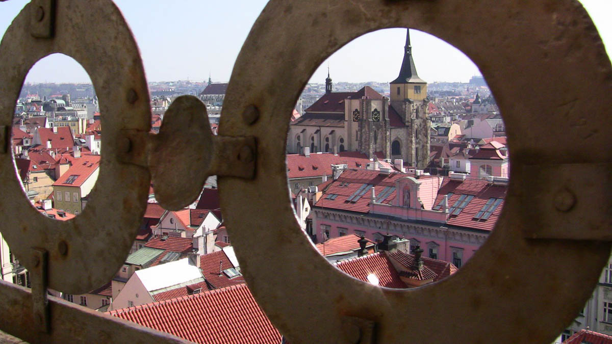 View of a Prague Church from above