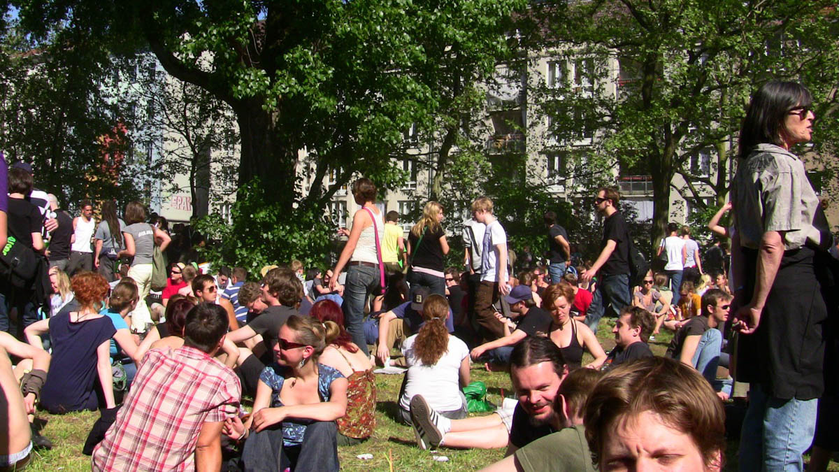 Walpurgisnacht - Crowds Hanging Out in the Park