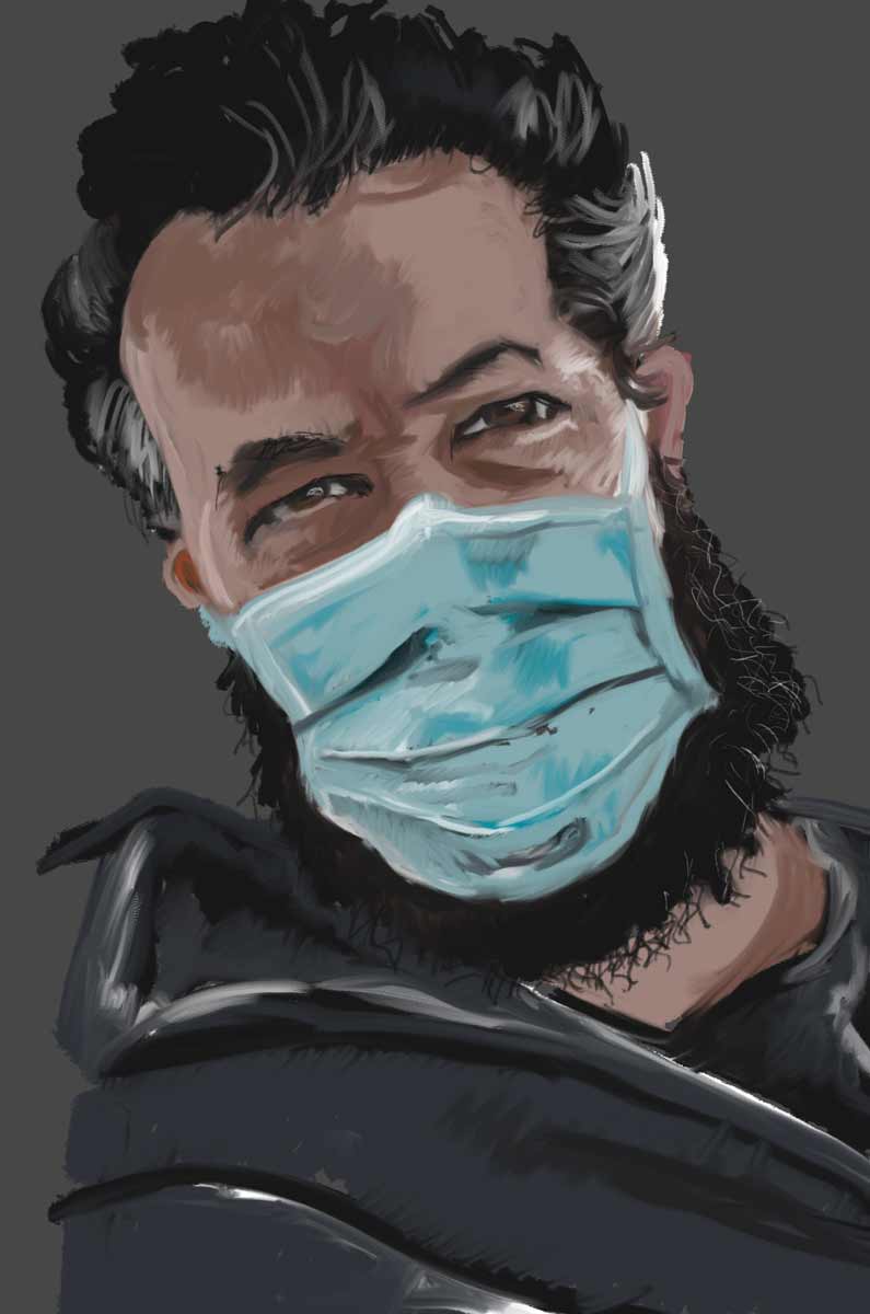 Self Portrait I Painted Digitally in 2020